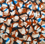 Dwarreling 4.  werk op papier 17 x 17 cm (2012)
